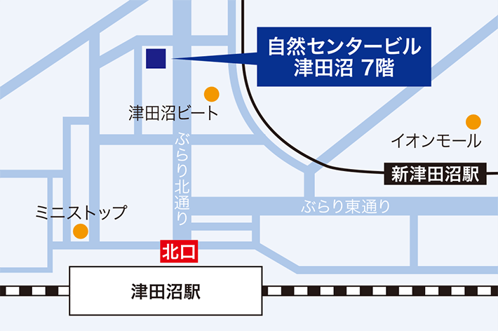 青山合同税理士法人 津田沼事務所アクセスマップ
